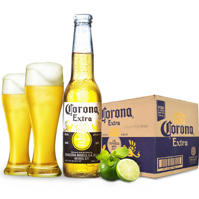 科罗娜 corona 墨西哥 进口 啤酒 整箱装啤酒 330ml/瓶x24