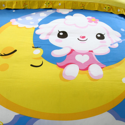 昭辰家纺 公主风韩版水晶绒四件套 儿童卡通四