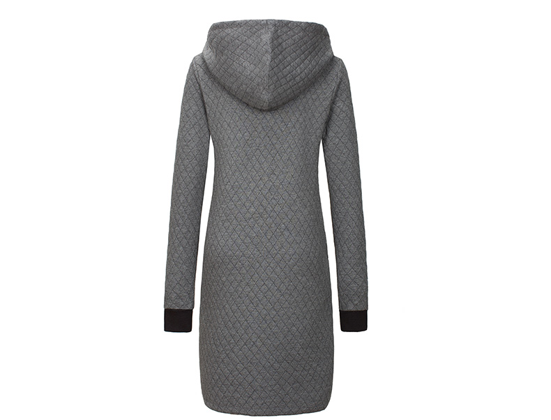 龙狮戴尔 卫衣女秋冬新款中长款修身韩版学生