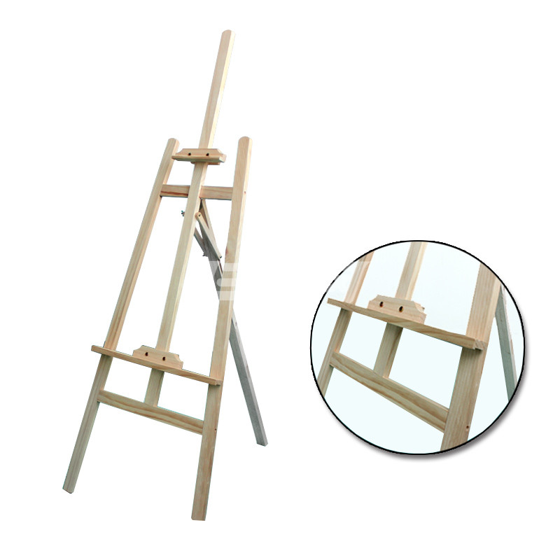 5米加拿大白松伸缩画架 学生素描美术画架 广告展架 实木画架