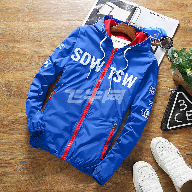 新悦都 韩版修身男士秋装外套学生拉链帅气衣服 bk-j1016