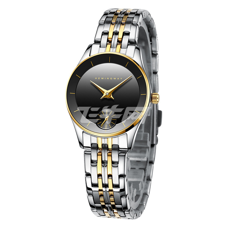 海明威(hemingway)德国手表时尚女表女士小秒盘防水石英表f002