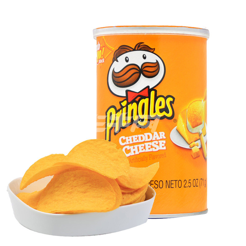 美国原装进口品客pringles脆香薯片小罐多口味选择 休闲膨化食品71g*2