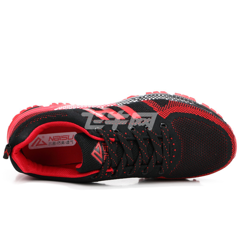 奈速 男士特大码运动鞋 透气飞线针织45 46 47 48大码跑步鞋 休闲鞋