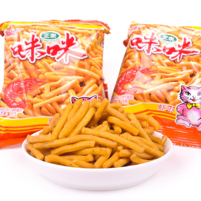 爱尚咪咪虾条虾味18gx10包 办公室休闲零食80后经典怀旧