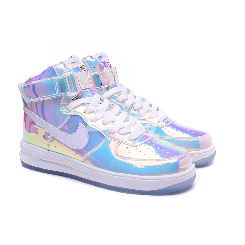 耐克男鞋 nike高帮空军鞋 男子休闲板鞋渐变彩虹779456-991