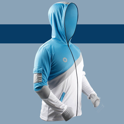 渔之源 钓鱼防晒服夏季防蚊服速干透气钓鱼衣服印花钓鱼服